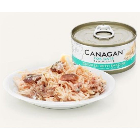 Canagan無穀物貓用主食罐頭 (Chicken with Sardine – 雞肉伴沙甸魚)
