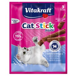 德國VitaKraft貓小食 – 比目魚肉條 (3支裝) 18g