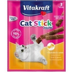 德國VitaKraft貓小食 – 火雞+羊肉條 (3支裝) 18g