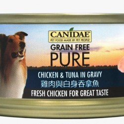 Canidae Pure狗罐頭 – 雞肉與白身吞拿魚156g